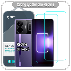 Bộ 2 kính cường lực Gor trong suốt cho Realme GT NEO 5 - Hàng nhập khẩu