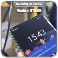 Cường lực Realme GT5 5G, GOR trong 2.5D bộ 2 miếng