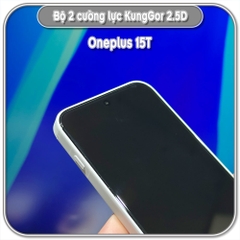 Cường lực KungGor cho Oneplus 15T, trong không viền đen bộ 2 miếng