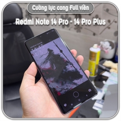 Cường lực Redmi Note 14 Pro - 14 Pro Plus, full viền đen MIETUBL