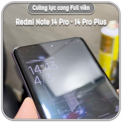 Cường lực Redmi Note 14 Pro - 14 Pro Plus, full viền đen MIETUBL