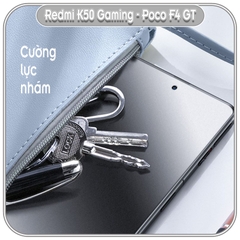 Kính cường lực cho Xiaomi Redmi K50 Gaming - Poco F4 GT nhám hạn chế vân tay - Full viền Đen