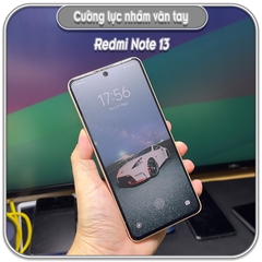 Cường lực Redmi Note 13 4G 5G - Note 13 Pro 4G 5G, nhám hạn chế vân tay Full viền Đen