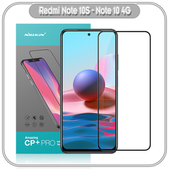 Kính cường lực Nillkin CP+ PRO cho Xiaomi Redmi Note 10S - Note 10 4G - FULL viền đen