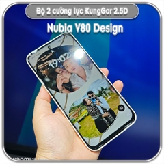 Bộ 2 Cường lực Nubia V80 Design, KungGor trong