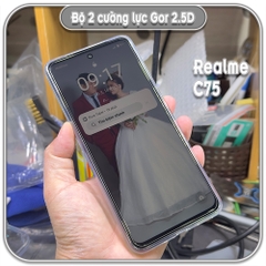 Cường lực Realme C75, GOR trong 2.5D bộ 2 miếng