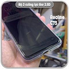 Cường lực Realme C75, GOR trong 2.5D bộ 2 miếng