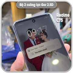 Cường lực Realme C75, GOR trong 2.5D bộ 2 miếng