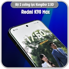 Cường lực KungGor cho Redmi K90 Max, trong không viền đen bộ 2 miếng