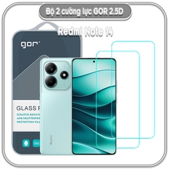 Cường lực Redmi Note 14, GOR trong 2.5D bộ 2 miếng
