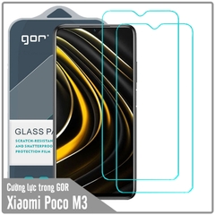 Bộ 2 miếng kính cường lực Gor cho Xiaomi Poco M3 Full Box