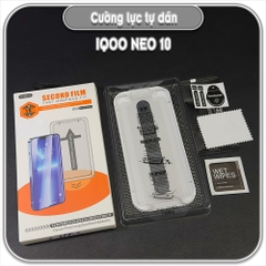 Cường lực trong cho IQOO Neo 10, không viền đen kèm khung tự dán