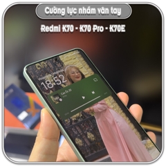 Cường lực Redmi Redmi K70 Series, nhám hạn chế vân tay Full viền Đen