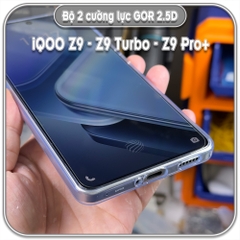 Dán cường lực iQOO Z9 - Z9 Turbo - Plus, GOR trong 2.5D bộ 2 miếng