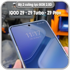 Dán cường lực iQOO Z9 - Z9 Turbo - Plus, GOR trong 2.5D bộ 2 miếng