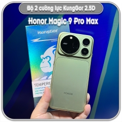 Dán cường lực cho Honor Magic 9 Pro Max, bộ 2 miếng KungGor trong không viền đen