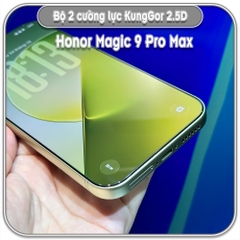 Dán cường lực cho Honor Magic 9 Pro Max, bộ 2 miếng KungGor trong không viền đen