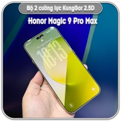 Dán cường lực cho Honor Magic 9 Pro Max, bộ 2 miếng KungGor trong không viền đen