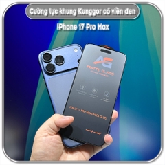 Cường lực Mletubl cho iPhone 17 Pro - 17 Pro Max - iPhone Air, nhám hạn chế vân tay Full viền Đen
