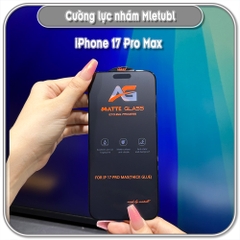 Cường lực Mletubl cho iPhone 17 Pro - 17 Pro Max - iPhone Air, nhám hạn chế vân tay Full viền Đen
