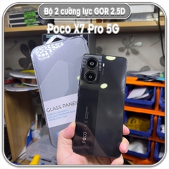 Cường lực Poco X7 Pro 5G, GOR trong 2.5D bộ 2 miếng