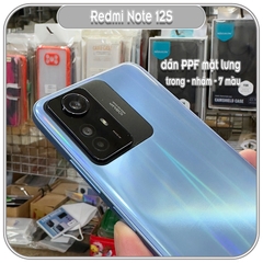 Miếng dán PPF cho Redmi Note 12S, chống trầy mặt lưng, trong - nhám - 7 màu