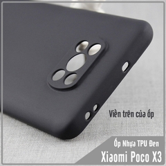 Ốp lưng cho Xiaomi Poco X3 NFC - X3 PRO nhựa dẻo TPU Đen - che camera