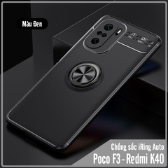 Ốp lưng cho Xiaomi Poco F3 - Redmi K40 chống sốc iRing Auto Focus