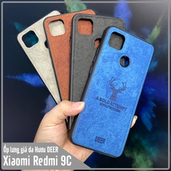 Ốp lưng cho Xiaomi Redmi 9C - Redmi 10A giả da con hươu DEER - Nhựa dẻo TPU
