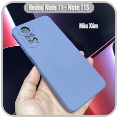 Ốp lưng cho Xiaomi Redmi Note 11 - Note 11S 4G, Choice viền vuông nhựa TPU dẻo màu lót nhung che camera