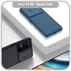 Ốp lưng cho Xiaomi Poco F4 5G - Redmi K40S, Nillkin CamShield Pro che camera