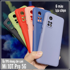 Ốp lưng cho Xiaomi Mi 10T Pro - Redmi K30S , nhựa TPU dẻo màu lót nhung che camera