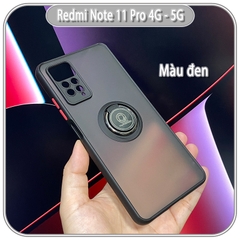 Ốp lưng Xiaomi Redmi Note 11 Pro 4G 5G / Note 12 Pro 4G nhám iRing che camera viền màu