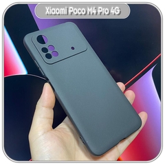 Ốp lưng cho Xiaomi Poco M4 Pro 4G TPU đen nhám, Che Camera