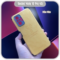 Ốp lưng cho Xiaomi Redmi Note 10 Pro 4G da hươu 4 góc chống sốc