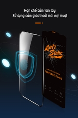 Kính cường lực các dòng máy iPhone Antistatic Dustproof - Không tĩnh điện chống bụi
