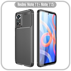 Ốp lưng cho Xiaomi Redmi Note 11 - Note 11S chống sốc Carbon Auto Focus