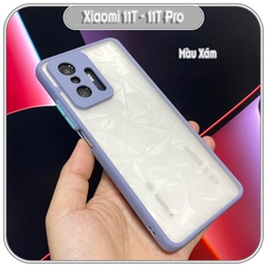 Ốp lưng cho Xiaomi 11T - 11T Pro nhám viền màu che camera