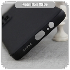 Ốp lưng cho Xiaomi Redmi Note 11S 5G TPU đen nhám, Che Camera