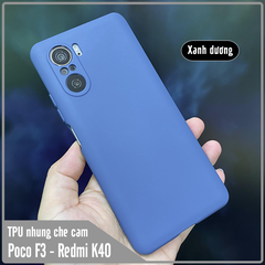 Ốp lưng cho Xiaomi Poco F3 - Redmi K40, nhựa TPU dẻo màu lót nhung che camera