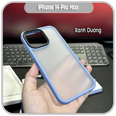 Ốp lưng cho iPhone 14 Pro Max nhám viền màu Likgus