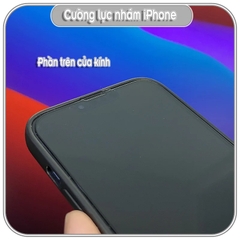 Cường lực GOR nhám các dòng iPhone hạn chế vân tay Full viền Đen