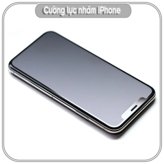 Cường lực GOR nhám các dòng iPhone hạn chế vân tay Full viền Đen