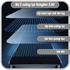 Bộ 2 Cường lực KungGor cho Xiaomi 17 Max, trong không viền đen