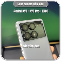 Dán lens camera Redmi K70 - K70 Pro - K70E, viền màu