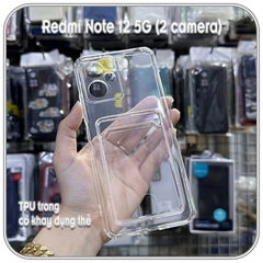 Ốp trong ĐỰNG THẺ cho Redmi Note 12 - 12 Pro - 12 Pro Plus, che camera