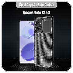 Ốp Redmi Note 12 4G - 12S - 12 Pro - 12 Turbo, chống sốc, Carbon Auto