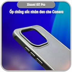 Ốp lưng chống sốc nhám đen che camera cho Xiaomi 15T Pro