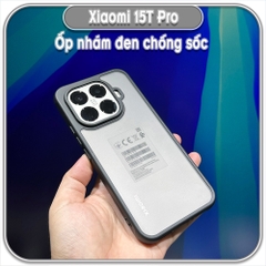 Ốp lưng chống sốc nhám đen cho Xiaomi 15T Pro