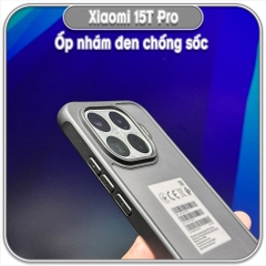 Ốp lưng chống sốc nhám đen cho Xiaomi 15T Pro
